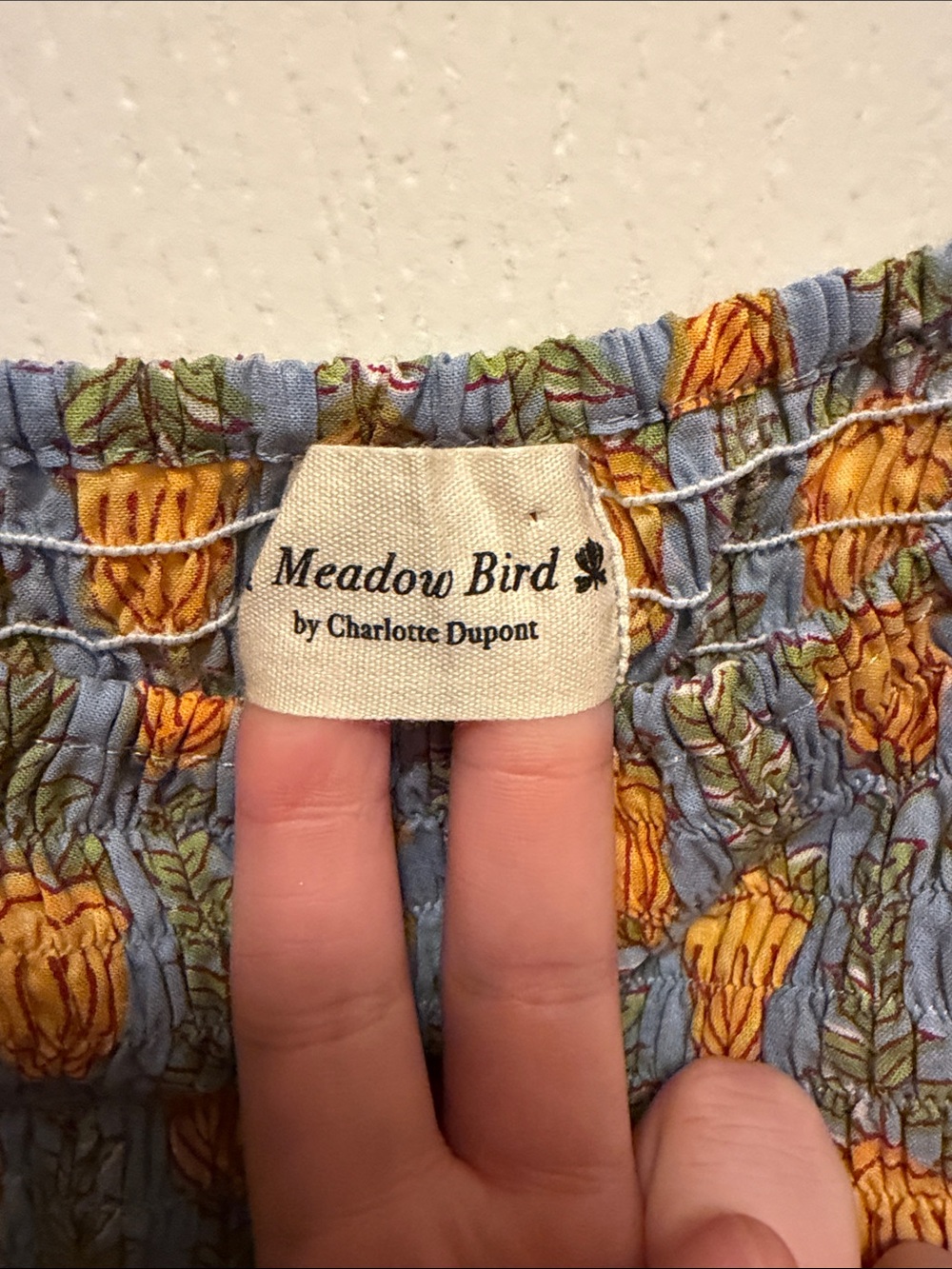 NWOT Meadow Bird by Charlotte Dupont Indian Cotton Floral Sleeveless Maxi Dress - Picture 6 of 7